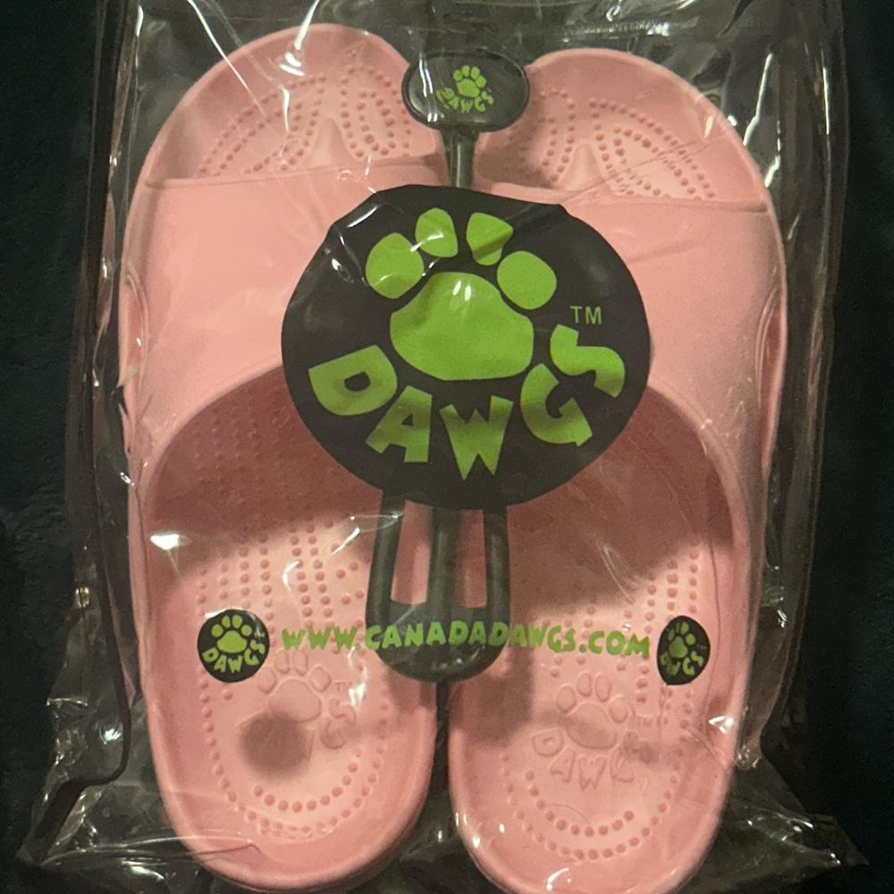 Dawgs Light Pink Slide Sandals